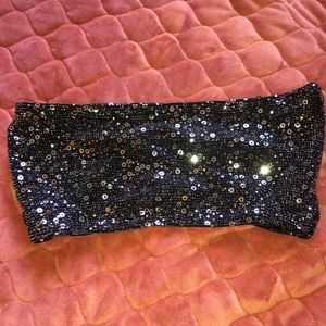 Sparkly tube top